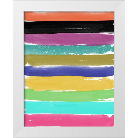 Abstract Wall White Modern Wood Framed Art Print by Phillip, Jamie
