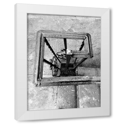 Railing 2 White Modern Wood Framed Art Print by Phillip, Jamie