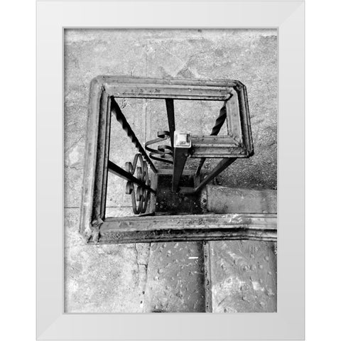 Railing 2 White Modern Wood Framed Art Print by Phillip, Jamie