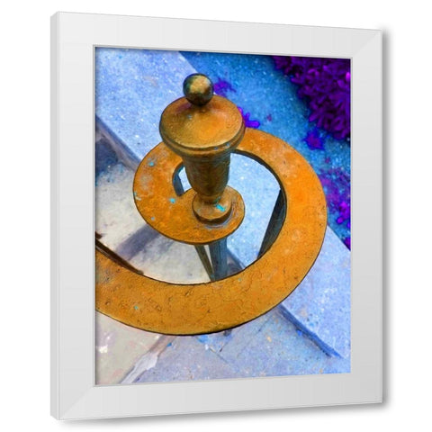 Railing 6 White Modern Wood Framed Art Print by Phillip, Jamie