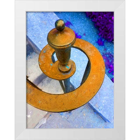 Railing 6 White Modern Wood Framed Art Print by Phillip, Jamie