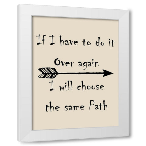 Travel Path White Modern Wood Framed Art Print by Phillip, Jamie