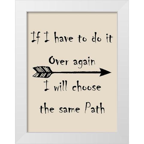 Travel Path White Modern Wood Framed Art Print by Phillip, Jamie