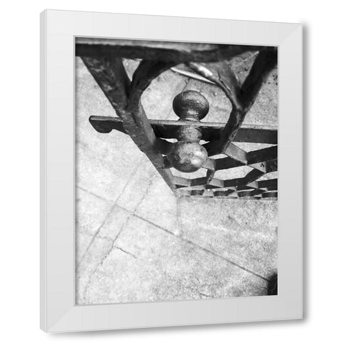 Gate White Modern Wood Framed Art Print by Phillip, Jamie