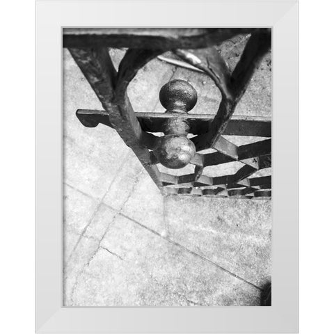 Gate White Modern Wood Framed Art Print by Phillip, Jamie