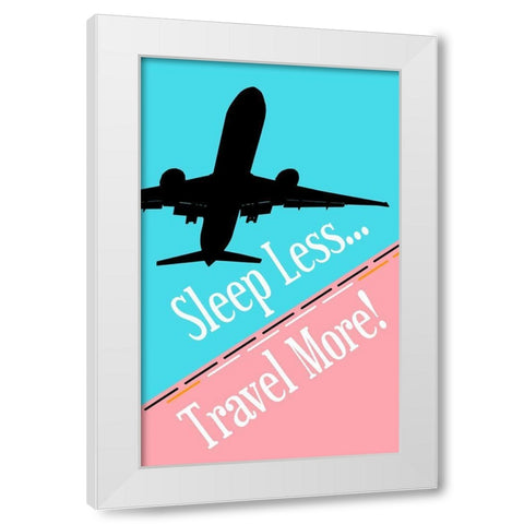 Adventure White Modern Wood Framed Art Print by Phillip, Jamie