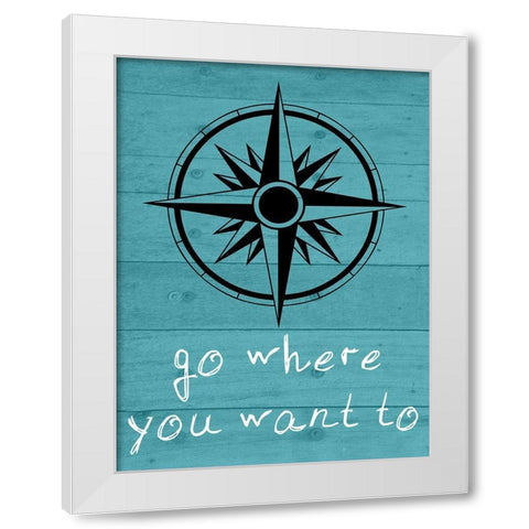 Brave White Modern Wood Framed Art Print by Phillip, Jamie