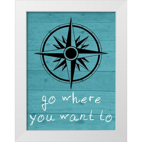 Brave White Modern Wood Framed Art Print by Phillip, Jamie