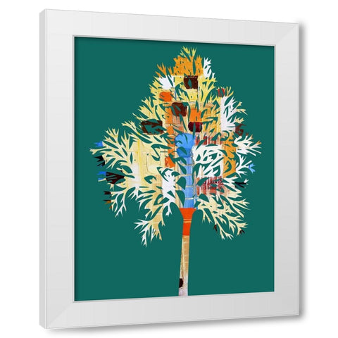 Sprung 1 White Modern Wood Framed Art Print by Phillip, Jamie