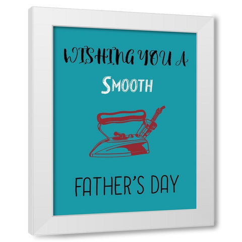 Father 3 White Modern Wood Framed Art Print by Phillip, Jamie