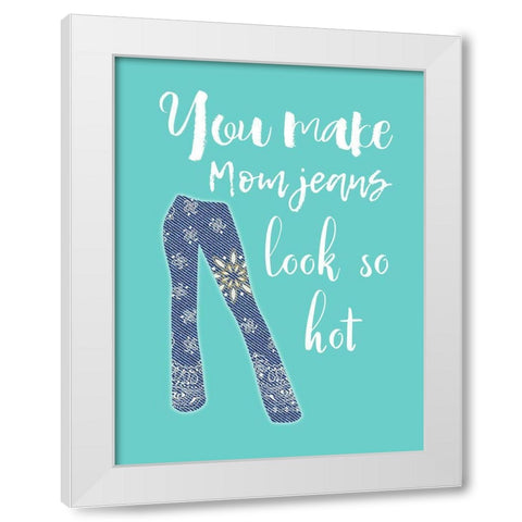 Mother 7 White Modern Wood Framed Art Print by Phillip, Jamie