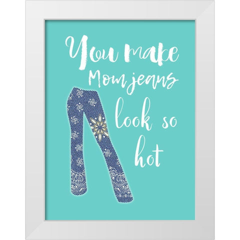 Mother 7 White Modern Wood Framed Art Print by Phillip, Jamie