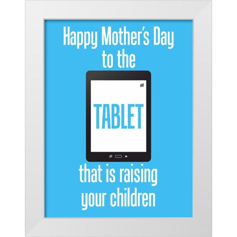 Mother 8 White Modern Wood Framed Art Print by Phillip, Jamie