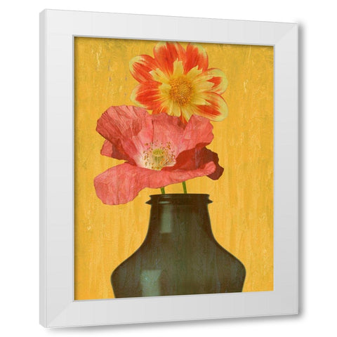 Spring Vase White Modern Wood Framed Art Print by Phillip, Jamie