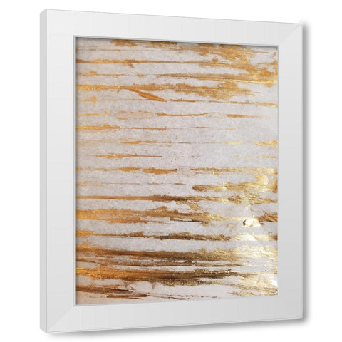 Golden Creation 2 White Modern Wood Framed Art Print by Phillip, Jamie