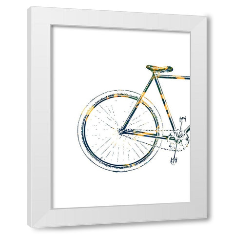 Bicycle Travel 3 White Modern Wood Framed Art Print by Phillip, Jamie