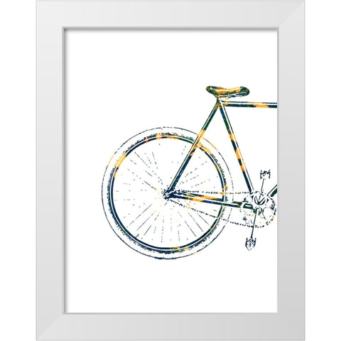 Bicycle Travel 3 White Modern Wood Framed Art Print by Phillip, Jamie