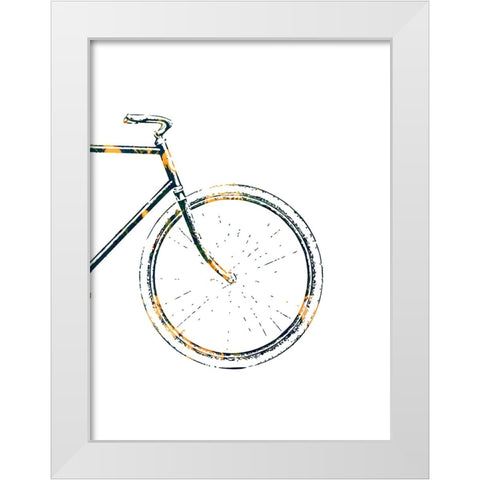 Bicycle Travel 4 White Modern Wood Framed Art Print by Phillip, Jamie