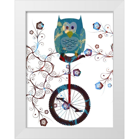 Bicycle Travel 8 White Modern Wood Framed Art Print by Phillip, Jamie