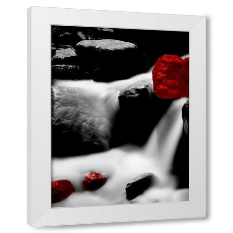 Red Rocks River 1 White Modern Wood Framed Art Print by Phillip, Jamie