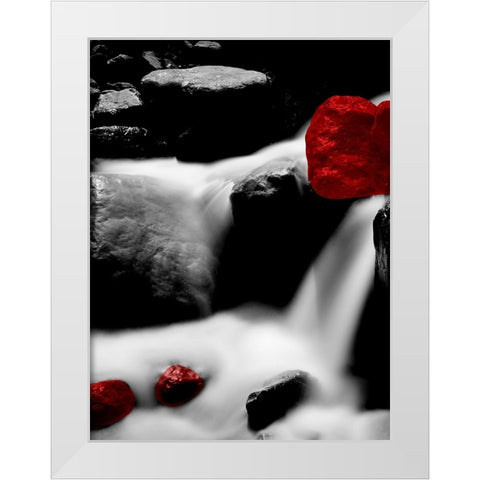 Red Rocks River 1 White Modern Wood Framed Art Print by Phillip, Jamie