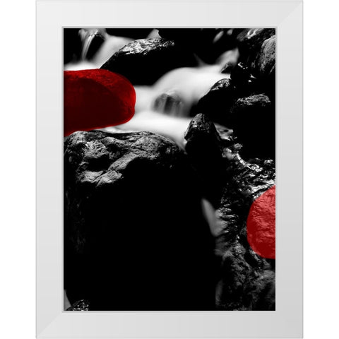 Red Rocks River 2 White Modern Wood Framed Art Print by Phillip, Jamie