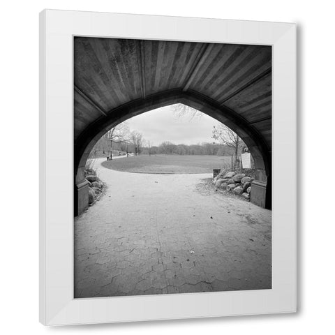 Tunnel Black White Modern Wood Framed Art Print by Phillip, Jamie
