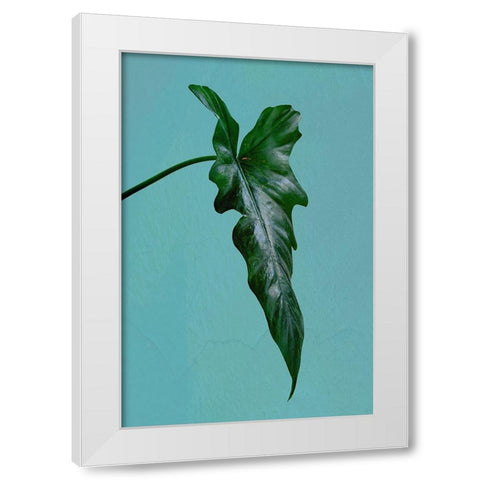 Leaf Me Alone White Modern Wood Framed Art Print by Phillip, Jamie
