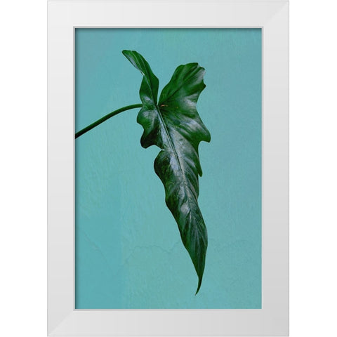 Leaf Me Alone White Modern Wood Framed Art Print by Phillip, Jamie
