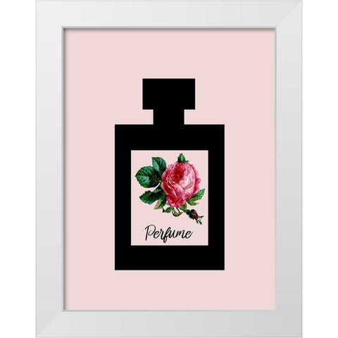 Perfume White Modern Wood Framed Art Print by Phillip, Jamie