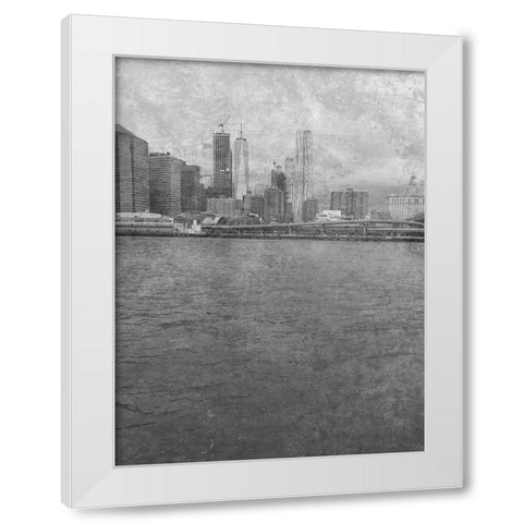 NY White Modern Wood Framed Art Print by Phillip, Jamie