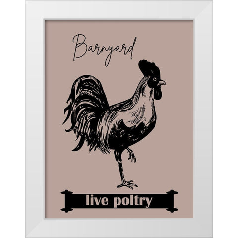 Barnyard White Modern Wood Framed Art Print by Phillip, Jamie