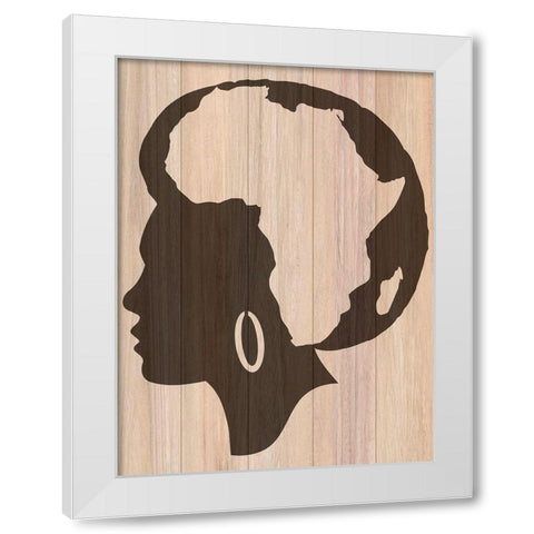 Mother Land White Modern Wood Framed Art Print by Phillip, Jamie