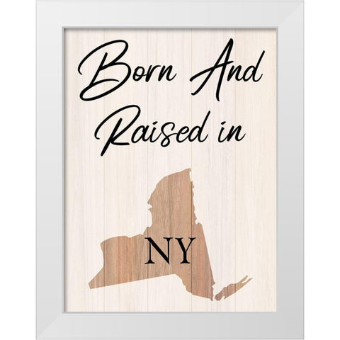 New York White Modern Wood Framed Art Print by Phillip, Jamie