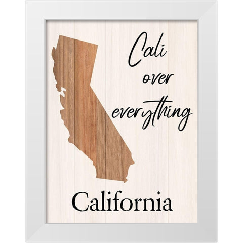 California White Modern Wood Framed Art Print by Phillip, Jamie