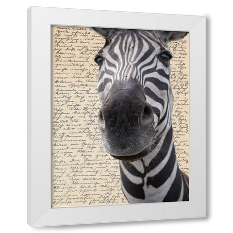 Paper Boy White Modern Wood Framed Art Print by Phillip, Jamie