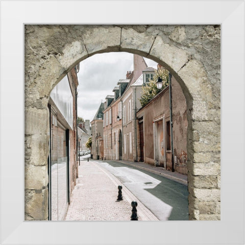 Ally Way White Modern Wood Framed Art Print by Phillip, Jamie