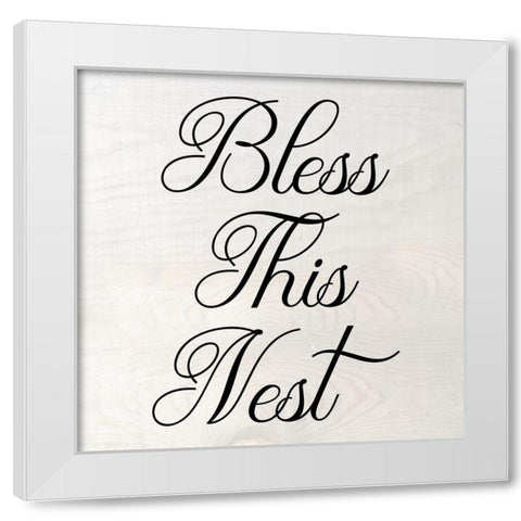 This Nest White Modern Wood Framed Art Print by Phillip, Jamie