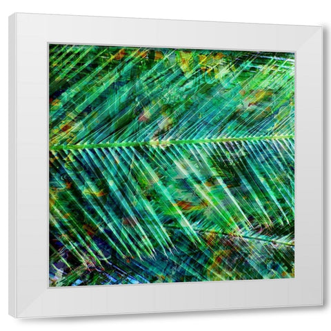 Tropical Palm White Modern Wood Framed Art Print by Phillip, Jamie