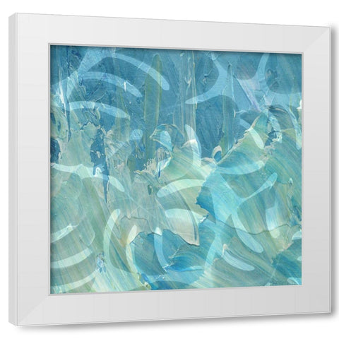 Blue Tropics 2 White Modern Wood Framed Art Print by Phillip, Jamie