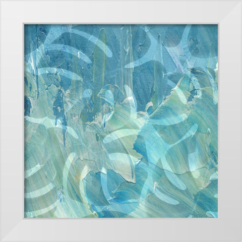 Blue Tropics 2 White Modern Wood Framed Art Print by Phillip, Jamie