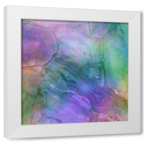 Blending Crystal 2 White Modern Wood Framed Art Print by Phillip, Jamie