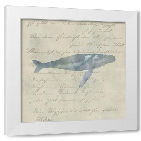 Whale Done White Modern Wood Framed Art Print by Phillip, Jamie