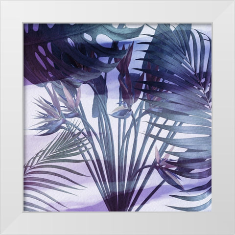 Tropical Floral 11 White Modern Wood Framed Art Print by Phillip, Jamie