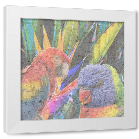 Tropical Paradise White Modern Wood Framed Art Print by Phillip, Jamie