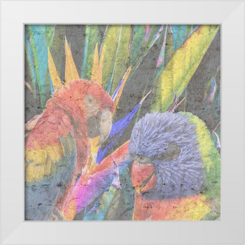 Tropical Paradise White Modern Wood Framed Art Print by Phillip, Jamie