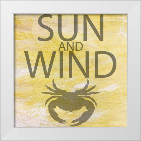 Sun and Wind White Modern Wood Framed Art Print by Phillip, Jamie