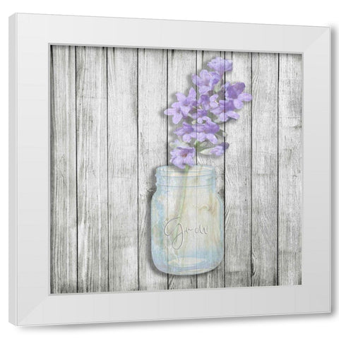 Mason Flower 2 White Modern Wood Framed Art Print by Phillip, Jamie