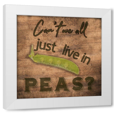 Kitchen Talk 4 White Modern Wood Framed Art Print by Phillip, Jamie