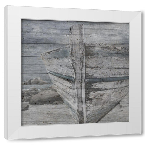 Gracefully Broken White Modern Wood Framed Art Print by Phillip, Jamie